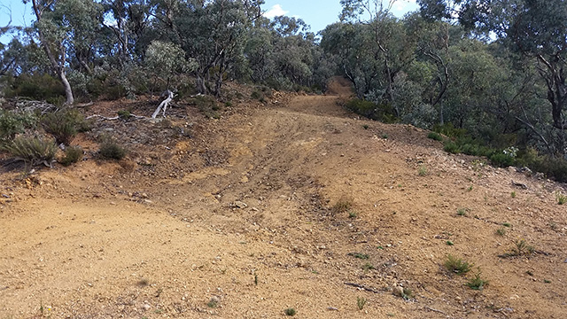 Nine Mile Trail steep water bars